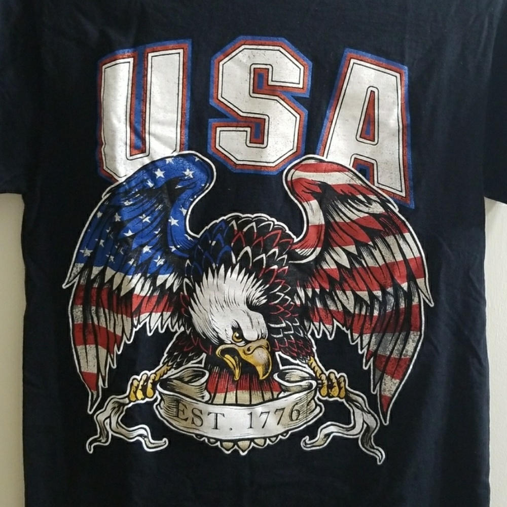 USA est. 1776 mens tshirt sz small